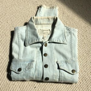 Current/Elliott Frayed Vintage Denim Jacket